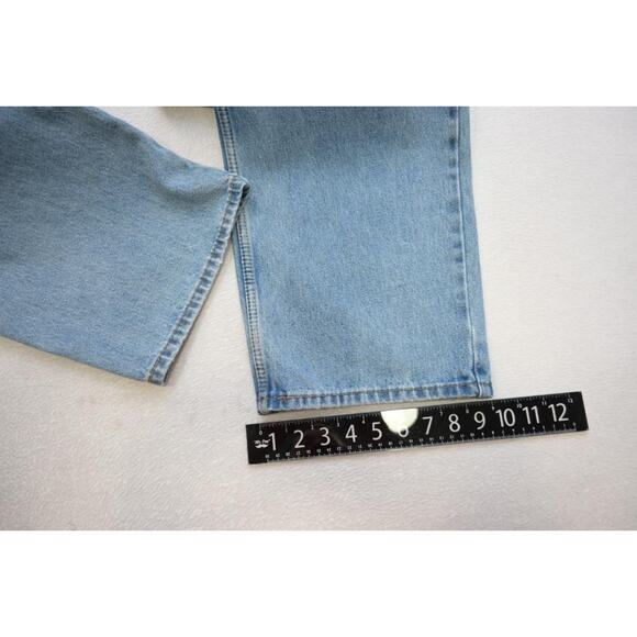 Levi's 550 Relaxed Fit Straight Blue Denim Jeans Rugged Mens Sz 42 x 32 - Picture 4 of 10